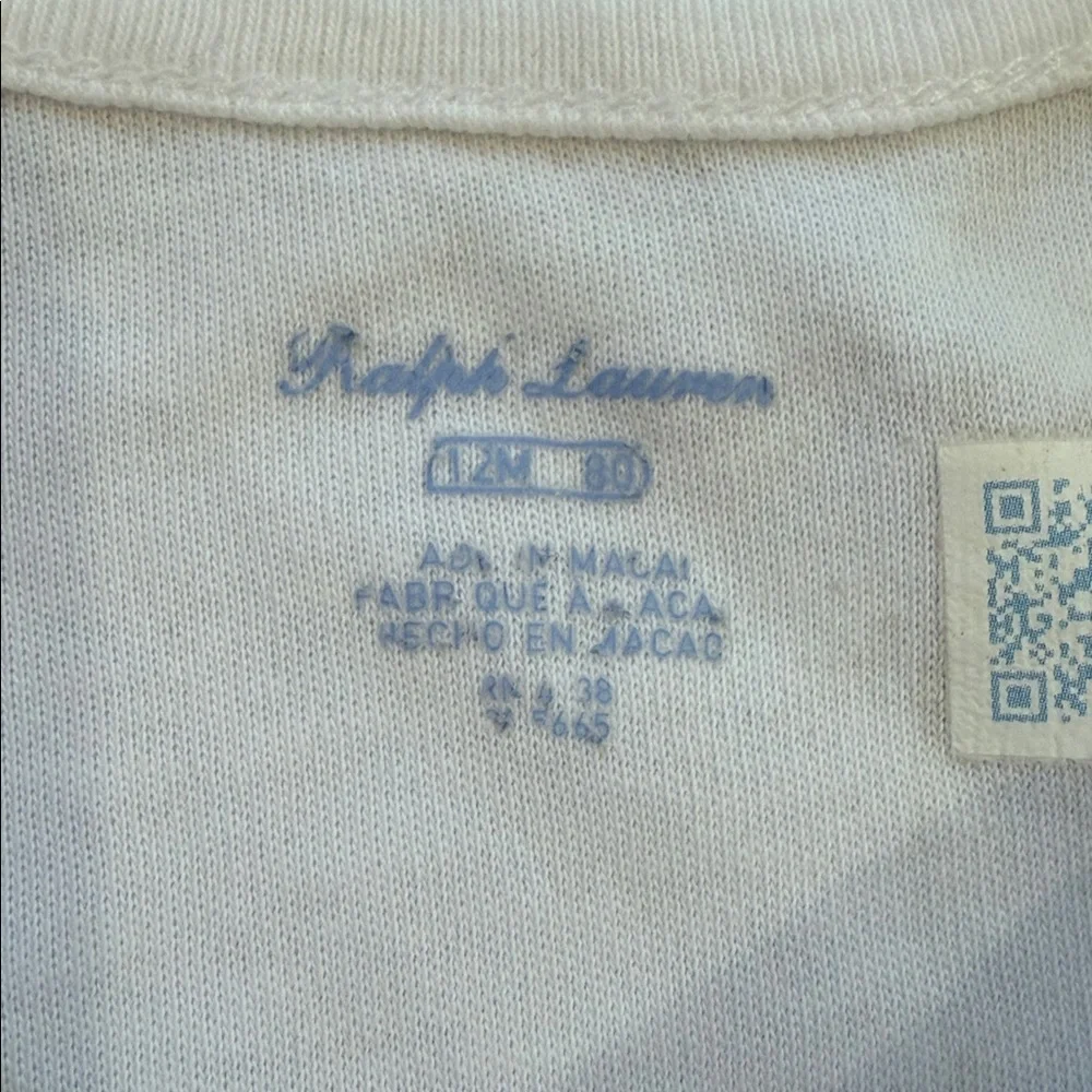 Ralph Lauren Onesie. Size 12 Months. Like New Condition.
